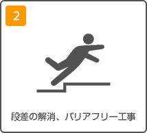 段差の解消、バリアフリー工事